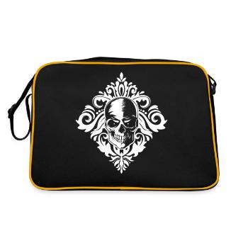Baroque Esthétique Crâne Soft Grunge Dark Academia - Sac Retro - noir/or - Dos