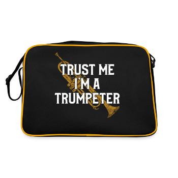 Trumpet Player Vintage Trust Me - Retro Bag - black/gold - Back