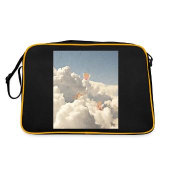 Vintage Cloud Aesthetic Dreamcore Angelcore Angel - Retro Bag - black/gold - Back