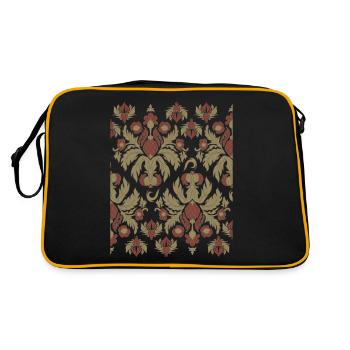 Motif Esthétique Baroque Old Vintage Grunge - Sac Retro - noir/or - Dos