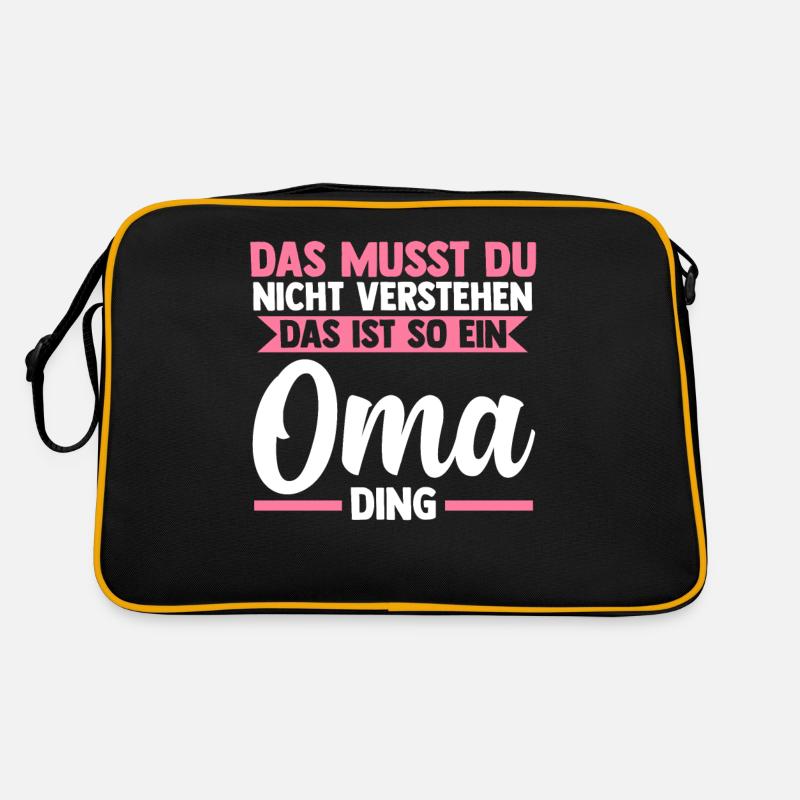 Großmutter Großmama Omi Oma Retro Tasche