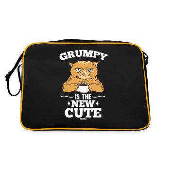 Café pour le chat de mauvaise humeur - Sac Retro - noir/or - Dos