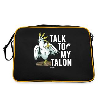 Zoological Garden Cockatoo Bird - Retro Bag - black/gold - Back