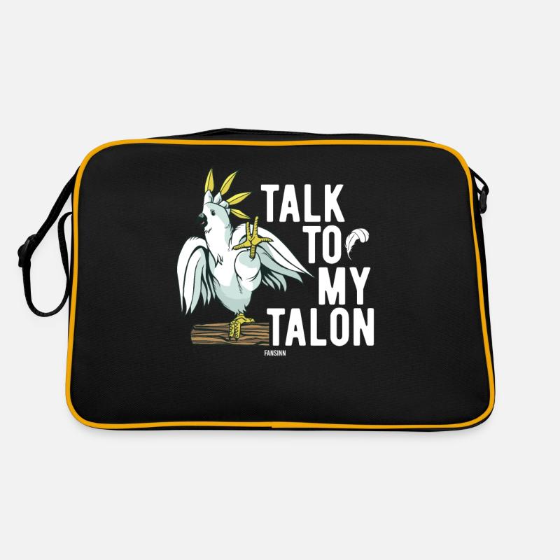 Zoologischer Garten Kakadu Vogel Retro Tasche