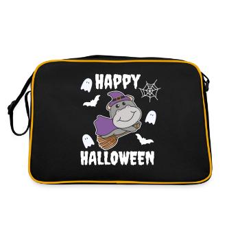 Hippo Happy Halloween Witch Kids Witches Costume - Retro Bag - black/gold - Back