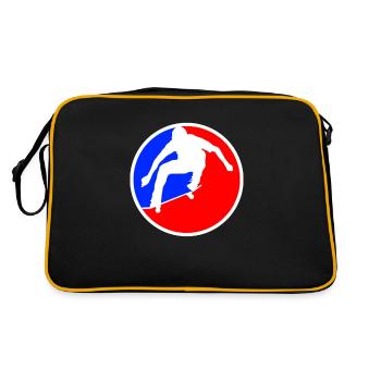Skating Logo - Retro Bag - black/gold - Back