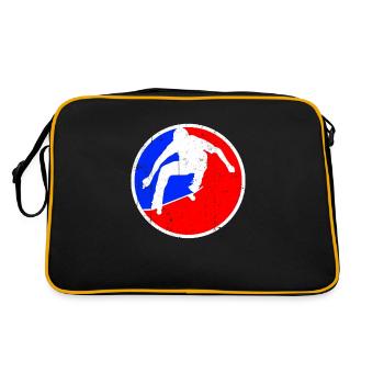 Skating Logo - Retro Bag - black/gold - Back