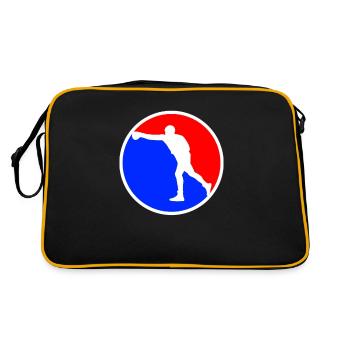 Logo des boîtes - Sac Retro - noir/or - Dos