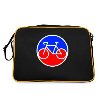 Bicycle Logo - Retro Bag - black/gold - Back