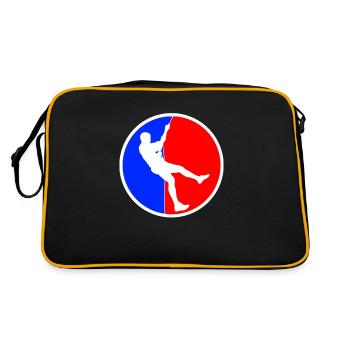 Climbing Logo - Retro Bag - black/gold - Back
