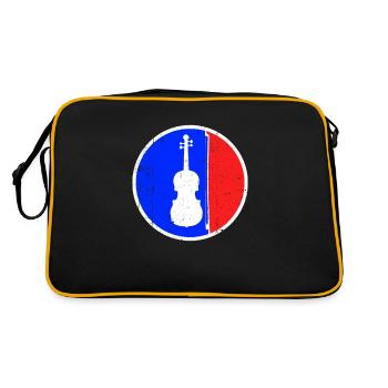 Violin Logo - Retro Bag - black/gold - Back