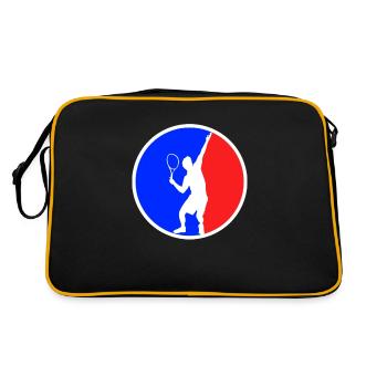 Tennis Logo - Retro Bag - black/gold - Back
