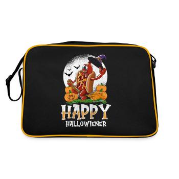 Happy Hello Viennese Witch Costume Funny Viennese - Retro Bag - black/gold - Back