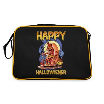Happy Hello Viennese Zombie Costume Funny Viennese - Retro Bag - black/gold - Back