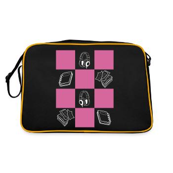 Downtown Girl Esthétique Coquette Pastel Danoise - Sac Retro - noir/or - Dos