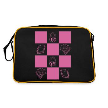 Downtown Girl Esthétique Coquette Pastel Danoise - Sac Retro - noir/or - Dos