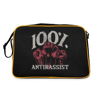 Punk Rock Antiracisme, contre le racisme - Sac Retro - noir/or - Dos