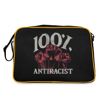 Punk Rock Antiracisme, contre le racisme - Sac Retro - noir/or - Dos