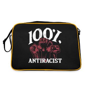 Punk Rock Antiracisme, contre le racisme - Sac Retro - noir/or - Dos