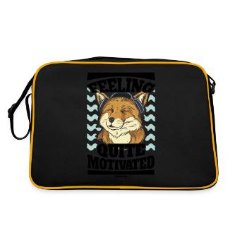 Motivation - Retro Bag - black/gold - Back