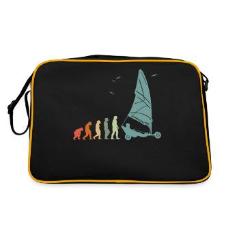 Plage Voile Windracer Land Sailers Land Sailors - Sac Retro - noir/or - Dos