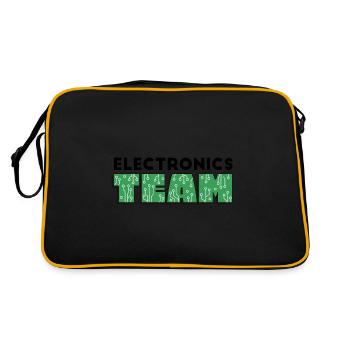 Programmer - electronics TEAM - Retro Bag - black/gold - Back