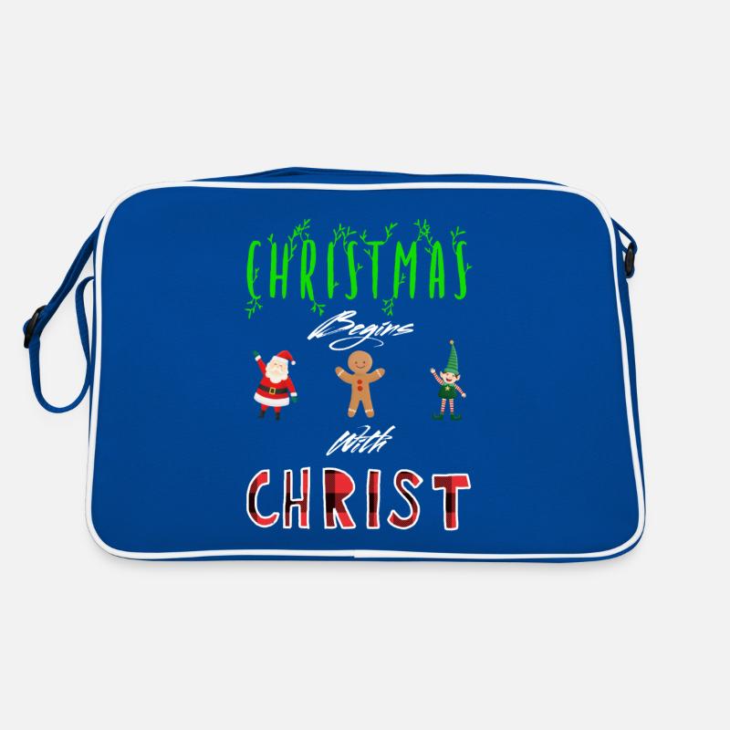 Noël commence avec Christ Sac Retro