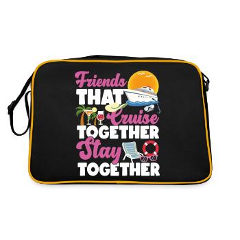 Cruise Ship Vacation Friends - Retro Bag - black/gold - Back