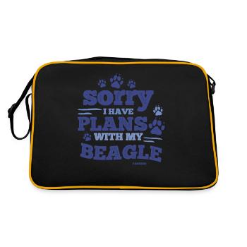 Beagle Dog Lovers - Sac Retro - noir/or - Dos