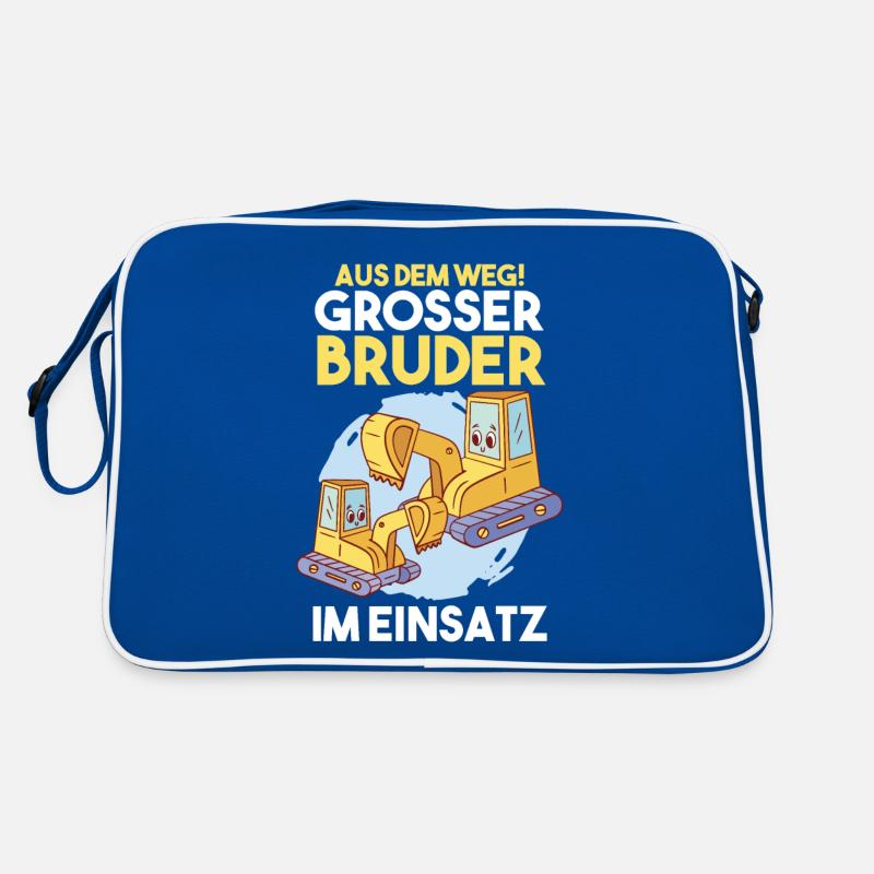 Dabbing Baggerfahrer Bagger Bruder Retro Tasche