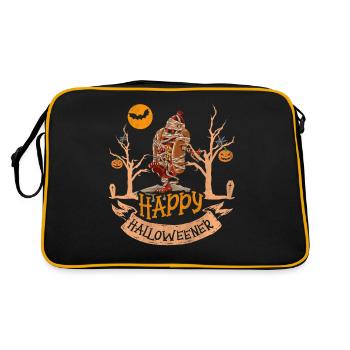Happy Hello Viennese Mummy Costume Funny Viennese - Retro Bag - black/gold - Back