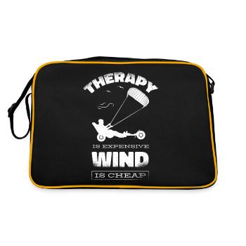 Strand-Kite Windracer Land-Kite Kite-Strandsegler - Retro Tasche - Schwarz/Gold - Hinten