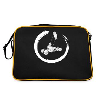 Strand-Kite Windracer Land-Kite Kite-Strandsegler - Retro Tasche - Schwarz/Gold - Hinten