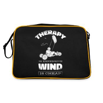 Strand-Kite Windracer Land-Kite Kite-Strandsegler - Retro Tasche - Schwarz/Gold - Hinten