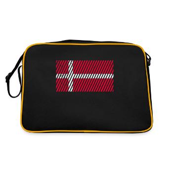Drapeau du Danemark - Sac Retro - noir/or - Dos
