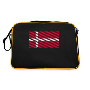 Drapeau du Danemark - Sac Retro - noir/or - Dos