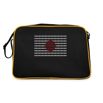 Drapeau du Japon - Sac Retro - noir/or - Dos
