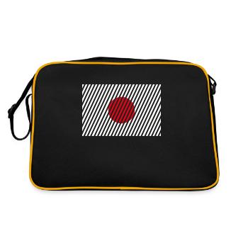 Drapeau du Japon - Sac Retro - noir/or - Dos