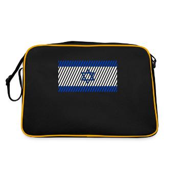 Drapeau d’Israël - Sac Retro - noir/or - Dos