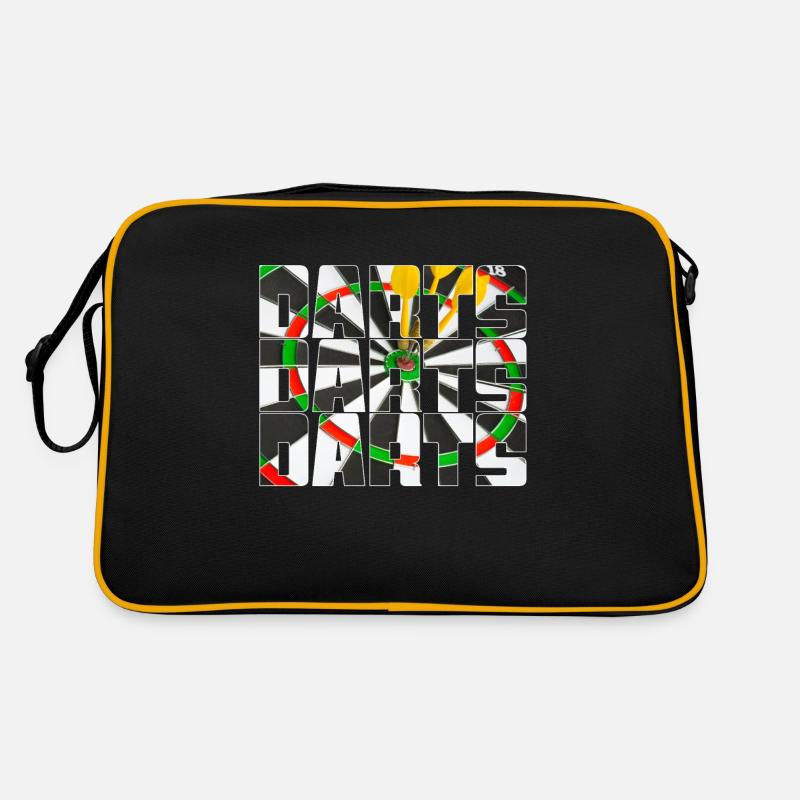 Dart - Retro Tasche - Schwarz/Gold