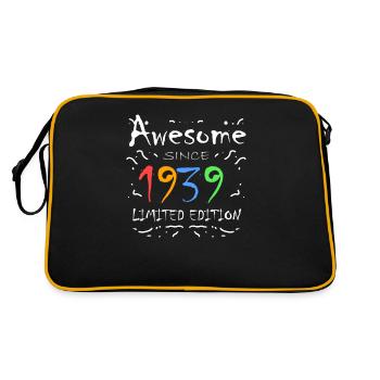 1939 - Né en 1939 - Sac Retro - noir/or - Dos