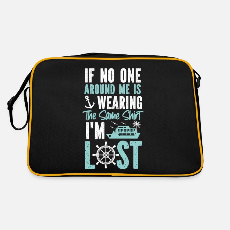 Cruise Ship Vacation Friends - Retro Bag - black/gold