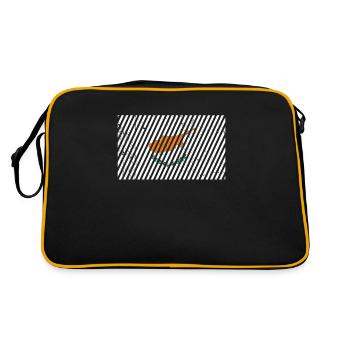 Cyprus Flag - Retro Bag - black/gold - Back