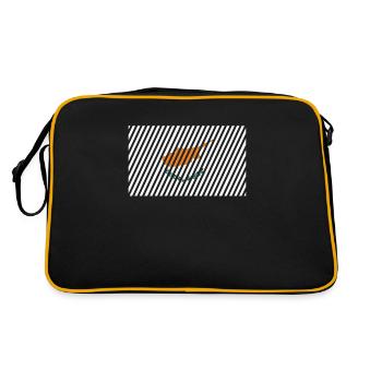 Cyprus Flag - Retro Bag - black/gold - Back