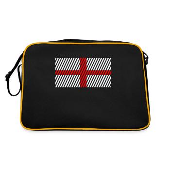 Drapeau de l’Angleterre - Sac Retro - noir/or - Dos