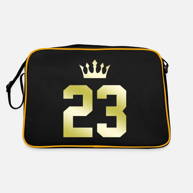 23 Zahl Krone Retro Tasche