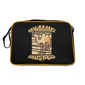 Mon chameau appelle et je dois partir - Sac Retro - noir/or - Dos