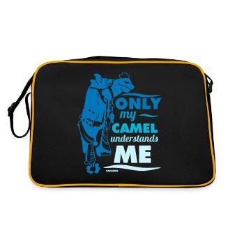 Seul mon chameau me comprend - Sac Retro - noir/or - Dos