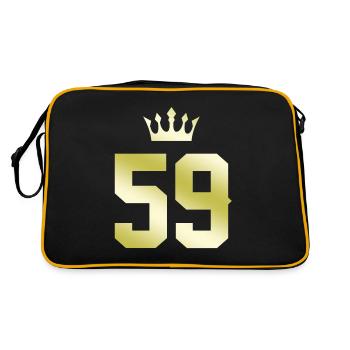 59 Number crown - Retro Bag - black/gold - Back