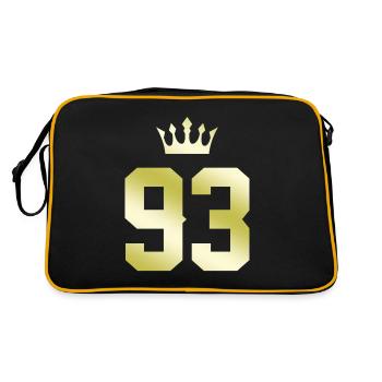 93 Couronne numérique - Sac Retro - noir/or - Dos